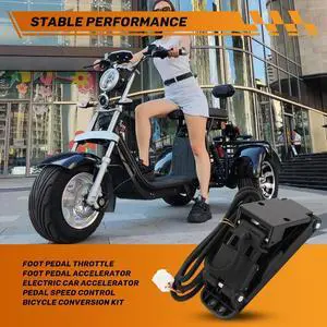 Foot Pedal Throttle Foot Pedal Accelerator Electric Car Accelerator Pedal Speed Control Bicycle conversion kit Foot Pedal Throttle Foot Pedal Accelerator Electric Car Accelerator Pedal Speed Control Bicycle conversion kit