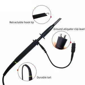 P4250 1pcs 250MHz 2KV High Voltage Oscilloscope Probe 100x Safety Insulated BNC Plug Universal Interface P4250 1pcs 250MHz 2KV High Voltage Oscilloscope Probe 100x Safety Insulated BNC Plug Universal Interface