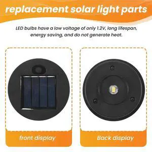 6 Pcs Solar Lights Replacement Top 7 Lumens Solar Lantern Parts LED Solar Panel Lantern Lid Lights for Outdoor Hanging 6 Pcs Solar Lights Replacement Top 7 Lumens Solar Lantern Parts LED Solar Panel Lantern Lid Lights for Outdoor Hanging