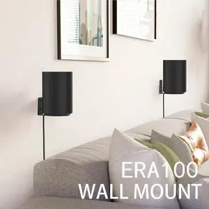 2Pcs Speaker Wall Mount Bracket for Sonos Era 100, Speaker Holder on the Wall Replacement Stand Bracket 2Pcs Speaker Wall Mount Bracket for Sonos Era 100, Speaker Holder on the Wall Replacement Stand Bracket
