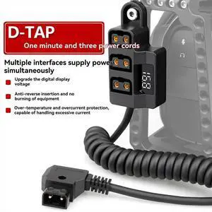 Dummy D-Tap Splitter Cable One-Point Three-Point Power Cable Type B V Port for V-Type Power Supply Dummy D-Tap Splitter Cable One-Point Three-Point Power Cable Type B V Port for V-Type Power Supply