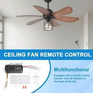 Frequency Conversion Ceiling Fan Remote Control Kit Light High Voltage 6-Speed Remote Receiver Controller Frequency Conversion Ceiling Fan Remote Control Kit Light High Voltage 6-Speed Remote Receiver Controller