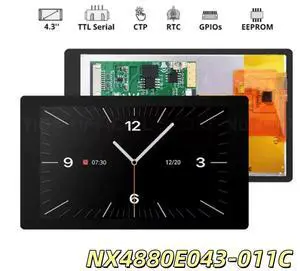 NEXTION NX4880E043-011C 4.3" Edge Series HMI Touch Display LCD-TFT Capacitive Screen Panel Module Built-in RTC Without Enclosure NEXTION NX4880E043-011C 4.3" Edge Series HMI Touch Display LCD-TFT Capacitive Screen Panel Module Built-in RTC Without Enclosure