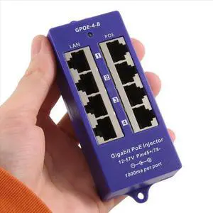 48V or 24V Gigabit Passive PoE Injector 4 Port 1000Mbps PoE Module for Security IP Camera Access Point, UBNT 48V or 24V Gigabit Passive PoE Injector 4 Port 1000Mbps PoE Module for Security IP Camera Access Point, UBNT