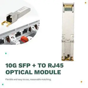 10G + to Rj45 30m Self-Adaption 10G/5G/2.5G Optical Module Compatible for , , Ethernet Optic Switch 10G + to Rj45 30m Self-Adaption 10G/5G/2.5G Optical Module Compatible for , , Ethernet Optic Switch