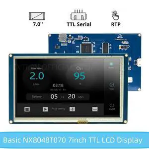 Nextion Display NX8048T070 - 7.0 HMI ligent Resistive Touch Panel Board USART TFT LCD Module Work With Raspberry Pi 2 Nextion Display NX8048T070 - 7.0 HMI ligent Resistive Touch Panel Board USART TFT LCD Module Work With Raspberry Pi 2