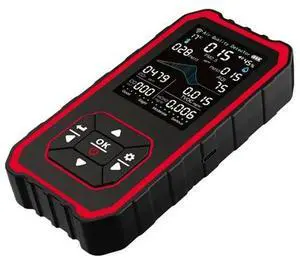 Indoor Air Detector Rea for AQI, CO2, PM2.5, PM1.0 TVOC, HCHO, Particles, Temperature & Humidity Black Indoor Air Detector Rea for AQI, CO2, PM2.5, PM1.0 TVOC, HCHO, Particles, Temperature & Humidity Black