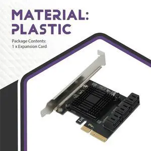 SATA 3 PCI Expansion Card PCI-E/PCIE SATA Controller SATA Multiplier SATA3 6Gbps ASMedia ASM1166 Chip for HDD SSD 4X SATA 3 PCI Expansion Card PCI-E/PCIE SATA Controller SATA Multiplier SATA3 6Gbps ASMedia ASM1166 Chip for HDD SSD 4X