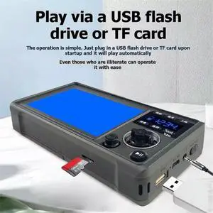 Video Machine 4.3 Inch Bluetooth Speaker SW MW FM Radio TF Card U Disk MP3 MP4 Player AUX Clock for Seniors Video Machine 4.3 Inch Bluetooth Speaker SW MW FM Radio TF Card U Disk MP3 MP4 Player AUX Clock for Seniors