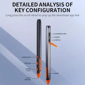 2-in-1 Writing Pen Mouse AI Voice Translation Type-C Dual Mode 2.4G+Bluetooth PPT Flip for Desktop Laptops 2-in-1 Writing Pen Mouse AI Voice Translation Type-C Dual Mode 2.4G+Bluetooth PPT Flip for Desktop Laptops
