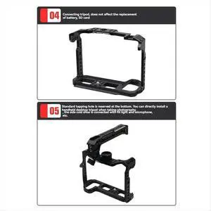 Camera Rabbit Cage for Panasonic S1 S1H S1R Camera Stabilizer Protection Frame Quick Release Plate Camera Cage Camera Rabbit Cage for Panasonic S1 S1H S1R Camera Stabilizer Protection Frame Quick Release Plate Camera Cage