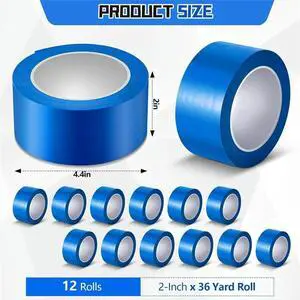 THANKYOU 12 Rolls Screen Printing Blocking Tape, 2" X 36yds Graphic Production Blue Tape Solvent and Water for Screen Printing THANKYOU 12 Rolls Screen Printing Blocking Tape, 2" X 36yds Graphic Production Blue Tape Solvent and Water for Screen Printing