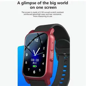 4G Elderly Watch with GPS,SOS,Fall Detection Emergency Support,AI Health Monitoring for Elderly Red A 4G Elderly Watch with GPS,SOS,Fall Detection Emergency Support,AI Health Monitoring for Elderly Red A