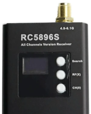RC5896S Receiver 4.9-6.1GHz FPV Video Receiver 96 Frequency for Image Transmission High Sensitivity Wide Voltage RC5896S Receiver 4.9-6.1GHz FPV Video Receiver 96 Frequency for Image Transmission High Sensitivity Wide Voltage