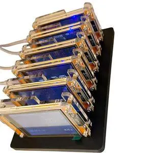 6X 1030KH/S NMMiner NerdMiner+6 Slots Stand Bitcoin Crypto Solo Miner 2.8 Inch Display Upgraded Harshrate Home BTC 6X 1030KH/S NMMiner NerdMiner+6 Slots Stand Bitcoin Crypto Solo Miner 2.8 Inch Display Upgraded Harshrate Home BTC