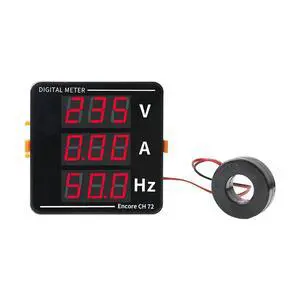 72×72mm Digital Three Display Meter, Voltmeter Ammeter Hertz VA HZ Panel Meter 72×72mm Digital Three Display Meter, Voltmeter Ammeter Hertz VA HZ Panel Meter