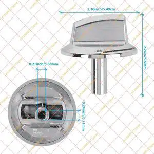 1 PCS Upgrade 5304525746 Long Stem Stove Knobs Replacement for Gas Stove Range Oven 1 PCS Upgrade 5304525746 Long Stem Stove Knobs Replacement for Gas Stove Range Oven