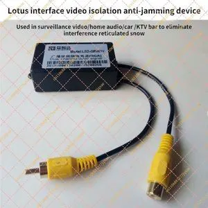 RCA Video Isolator Anti-interference AV Filter Eliminate Power Line Interference Snowflake Noise Suppressor RCA Video Isolator Anti-interference AV Filter Eliminate Power Line Interference Snowflake Noise Suppressor