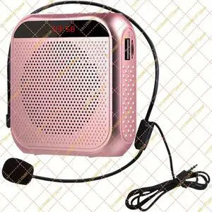 Voice Amplifier with Wired Headset Microphone USB Rechargeable PA Speaker Voice Amplifier with Wired Headset Microphone USB Rechargeable PA Speaker
