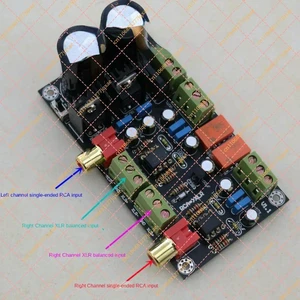 RCA/XLR Single-Ended to Balanced Converter Board, Built-in Rectifier Filter (AC Powered) RCA/XLR Single-Ended to Balanced Converter Board, Built-in Rectifier Filter (AC Powered)
