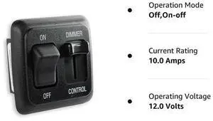 12V DC Dimmer Switch Replacement for RV Auto Truck Marine Strip Lighting 12V DC Dimmer Switch Replacement for RV Auto Truck Marine Strip Lighting