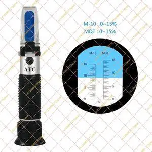 Handheld Refractometer 0-15% for Emuon Concentration Anti-rust Cutting Fluid Tester Handheld Refractometer 0-15% for Emuon Concentration Anti-rust Cutting Fluid Tester