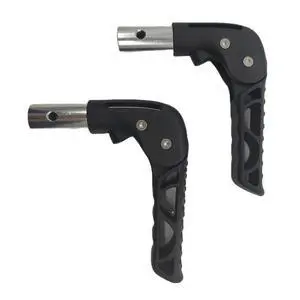 Folding Plastic Handle with Button Structure for Sports Wheelchair Folding Plastic Handle with Button Structure for Sports Wheelchair