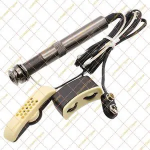 Folk Acoustic Guitar Piezo Pickup & Equalizer, Built-in Mic Preamp with 6.35mm Output Jack Folk Acoustic Guitar Piezo Pickup & Equalizer, Built-in Mic Preamp with 6.35mm Output Jack