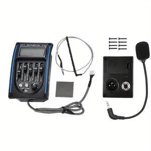 5-Band Acoustic Guitar Pickup EQ Preamp with LCD Tuner & Built-in Microphone 5-Band Acoustic Guitar Pickup EQ Preamp with LCD Tuner & Built-in Microphone