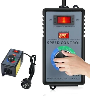 230V AC Motor Speed Controller & Frequency Converter, Max 4000W 10A with EU Plug 230V AC Motor Speed Controller & Frequency Converter, Max 4000W 10A with EU Plug