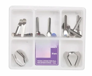 TOR Stainless Steel Dental Matrix Band Kit, Anterior & Proximal Strips VM 1.888 TOR Stainless Steel Dental Matrix Band Kit, Anterior & Proximal Strips VM 1.888