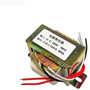 50W Single Phase Power Transformer, AC 220V to Dual 12V Output, Audio & Electrical Transformer 50W Single Phase Power Transformer, AC 220V to Dual 12V Output, Audio & Electrical Transformer