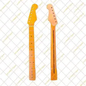 Bright Light 22 Frets ST Strat Stratocaster Guitar Neck Handle Maple Fingerboard Back Midline Replacement Bright Light 22 Frets ST Strat Stratocaster Guitar Neck Handle Maple Fingerboard Back Midline Replacement