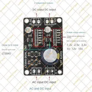 LT3045 Dual-Channel Regulated Power Supply, Ultra-Low Noise Linear Regulator for DAC LT3045 Dual-Channel Regulated Power Supply, Ultra-Low Noise Linear Regulator for DAC