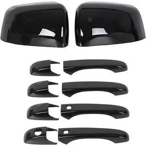 Black Mirror & Door Handle Covers for Jeep Grand Cherokee Dodge Durango 2011-2020 Black Mirror & Door Handle Covers for Jeep Grand Cherokee Dodge Durango 2011-2020