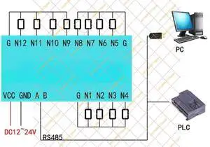 12 Channel 10K NTC Thermistor Temperature Collector with RS485 Modbus RTU Output 12 Channel 10K NTC Thermistor Temperature Collector with RS485 Modbus RTU Output