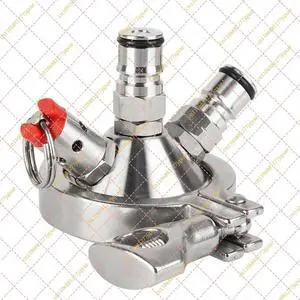 Ball Lock to Tri-Clamp Conversion Kit 2'' Commercial Keg Adapter Homebrew Replacement Ball Lock to Tri-Clamp Conversion Kit 2'' Commercial Keg Adapter Homebrew Replacement