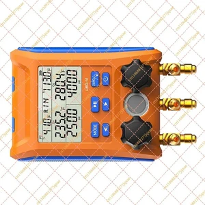 Digital Manifold Gauge Set, HVAC AC Pressure Tester & Leak Detection Tool Digital Manifold Gauge Set, HVAC AC Pressure Tester & Leak Detection Tool