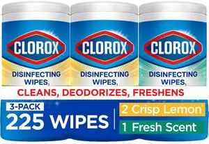 Clorox Disinfecting Cleaning Wipes Back to School Variety Pack, 75 Count, Pack of 3 Clorox Disinfecting Cleaning Wipes Back to School Variety Pack, 75 Count, Pack of 3