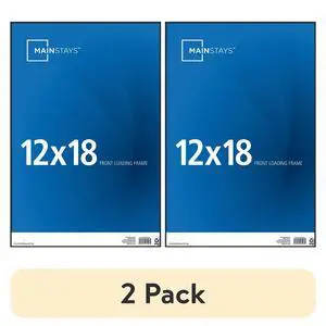 (2 pack) Mainstays 12 x 18 Black Front-Loading Picture Frame (2 pack) Mainstays 12 x 18 Black Front-Loading Picture Frame