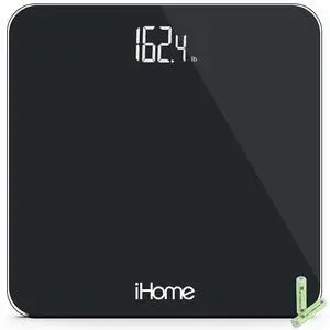 iHome Digital Battery Powered Bathroom Scale with Fit+ Personal Coach App, FSA and HSA Eligible, Black, 397 lbs Capacity iHome Digital Battery Powered Bathroom Scale with Fit+ Personal Coach App, FSA and HSA Eligible, Black, 397 lbs Capacity
