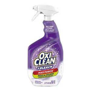 OxiClean Plus Bleach, No Drip Foam, Mold & Mildew Bathroom Stain Remover, 30 oz OxiClean Plus Bleach, No Drip Foam, Mold & Mildew Bathroom Stain Remover, 30 oz
