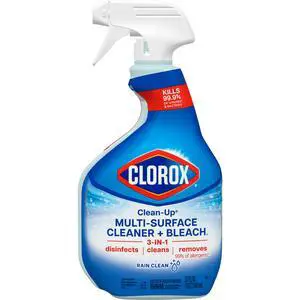 Clorox Clean-Up Multi-Surface All Purpose Cleaner with Bleach, Rain Clean, 32 fl oz Clorox Clean-Up Multi-Surface All Purpose Cleaner with Bleach, Rain Clean, 32 fl oz