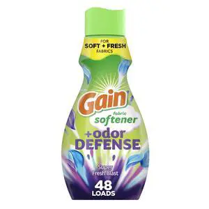 Gain Odor Defense Liquid Fabric Softener, Freshness + Odor Protection, Super Fresh Blast Scent, 35 fl oz, 48 Loads Gain Odor Defense Liquid Fabric Softener, Freshness + Odor Protection, Super Fresh Blast Scent, 35 fl oz, 48 Loads