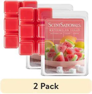 (2 pack) Watermelon Sugar Scented Wax Melts, ScentSationals, 2.5 oz (2 pack) Watermelon Sugar Scented Wax Melts, ScentSationals, 2.5 oz