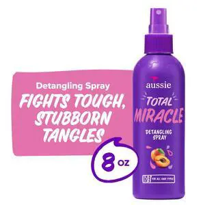 Aussie Total Miracle Hair Detangling Spray with Apricot Oil for All Hair Types, 8 fl oz Aussie Total Miracle Hair Detangling Spray with Apricot Oil for All Hair Types, 8 fl oz