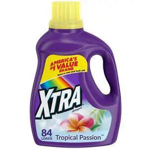 Xtra Tropical Passion, 84 Loads Liquid Laundry Detergent, 100.8 fl oz Xtra Tropical Passion, 84 Loads Liquid Laundry Detergent, 100.8 fl oz