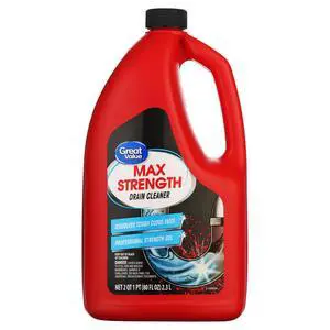 Great Value Drain Clog Remover, Unscented, 80 fl oz Great Value Drain Clog Remover, Unscented, 80 fl oz