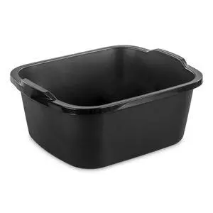 Sterilite 18 Qt. Dishpan, Multi-Purpose Plastic Wash Tub, Kitchen, Sink, Black Sterilite 18 Qt. Dishpan, Multi-Purpose Plastic Wash Tub, Kitchen, Sink, Black