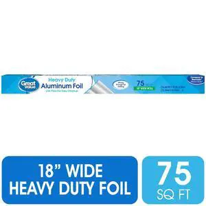 Great Value Heavy Duty Aluminum Foil, 75 sq ft Great Value Heavy Duty Aluminum Foil, 75 sq ft